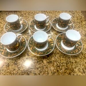 12 piece porcelain coffee set